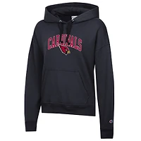 Sweat à capuche Powerblend noir pour femme Championne des Cardinals de l'Arizona