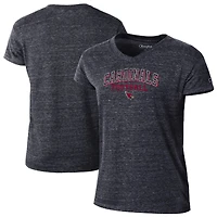 Women's Champion Black Arizona Cardinals Triumph Tri-Blend V-Neck T-Shirt