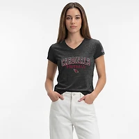 Women's Champion Black Arizona Cardinals Triumph Tri-Blend V-Neck T-Shirt