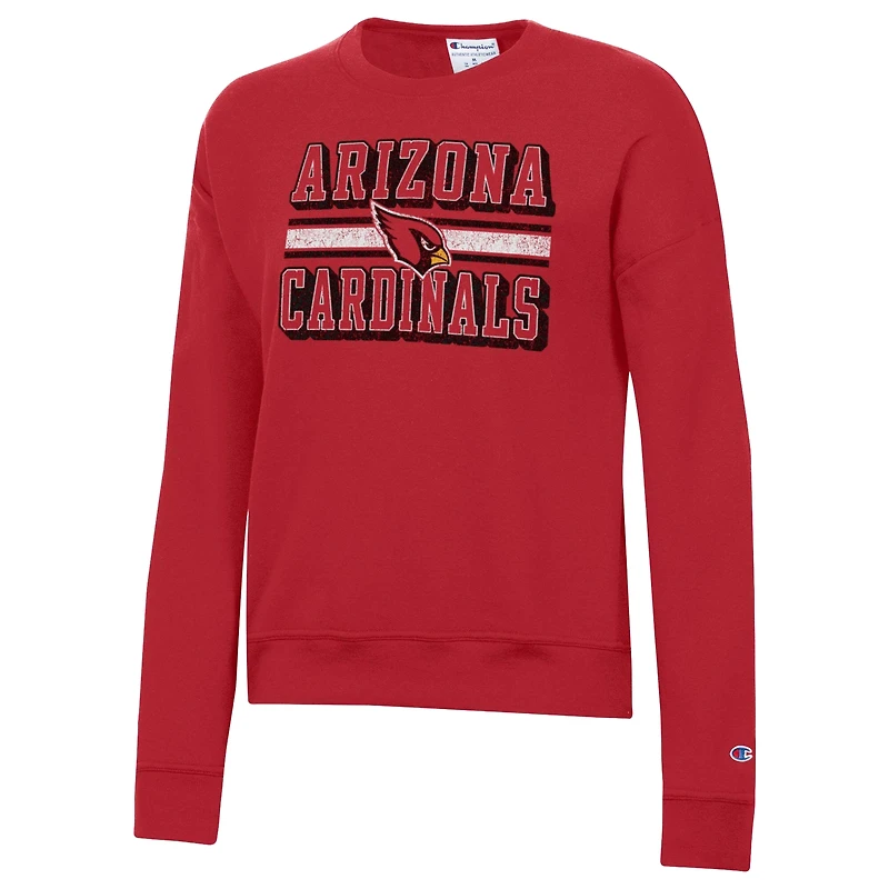 Women's Champion Cardinal Arizona Cardinals Powerblend Fleece Sweatshirt