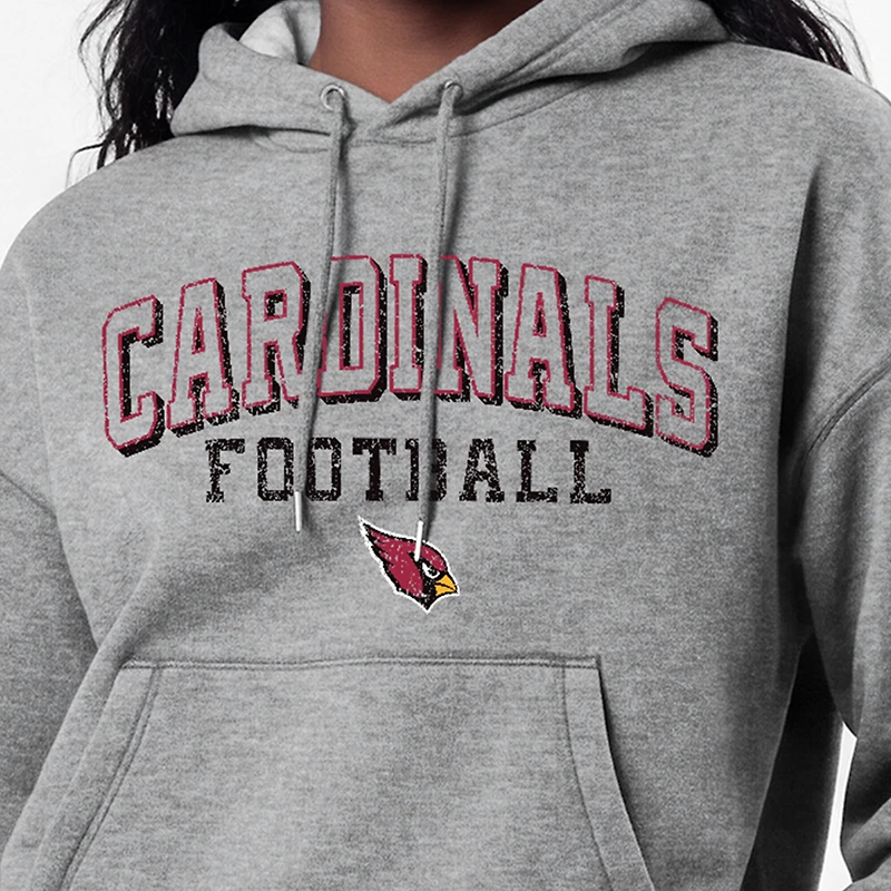 Women's Champion Gray Arizona Cardinals Triumph Tri-Blend Hoodie