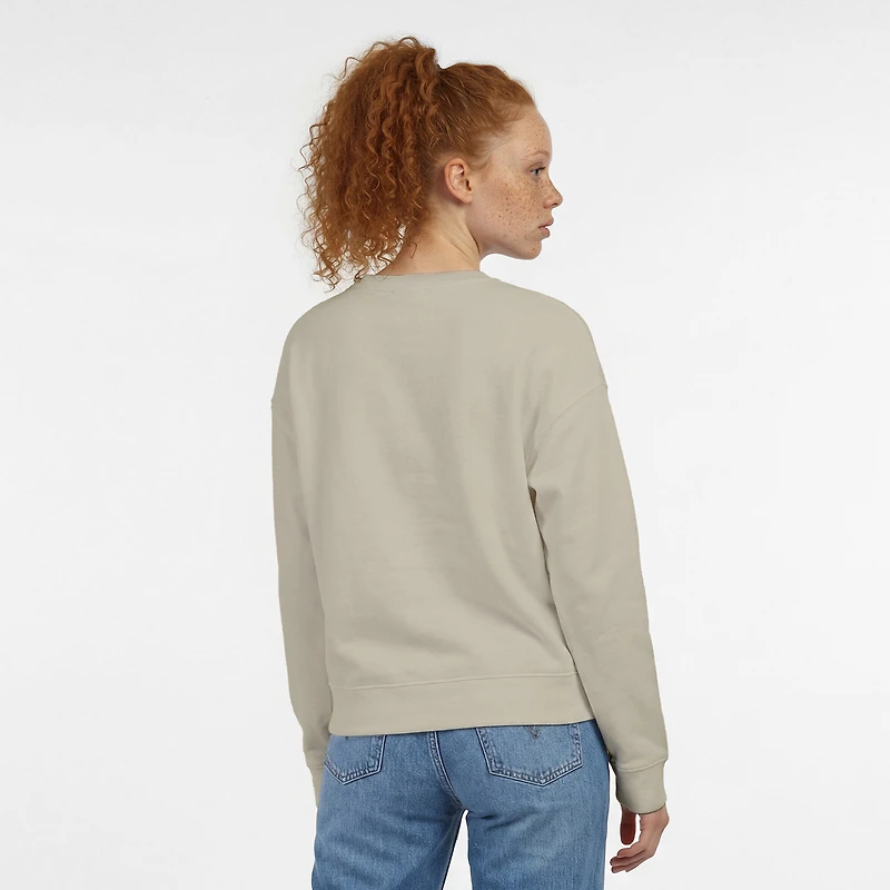 Sweat-shirt en polaire Powerblend au beurre de cacao marron clair pour femme