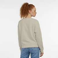 Sweat-shirt en polaire Powerblend au beurre de cacao marron clair pour femme