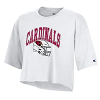 T-shirt court boyfriend blanc Champion Arizona Cardinals pour femme