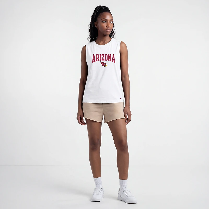 Women's Champion  White Arizona Cardinals Muscle Tank Top