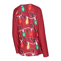Ensemble haut à manches longues et pantalon en tricot Garland Raglan Concepts Sport pour femme des Cardinals de l'Arizona