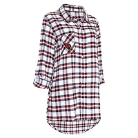 Chemise de nuit à manches longues et carreaux Arizona Cardinals Sienna Concepts Sport pour femme, noire