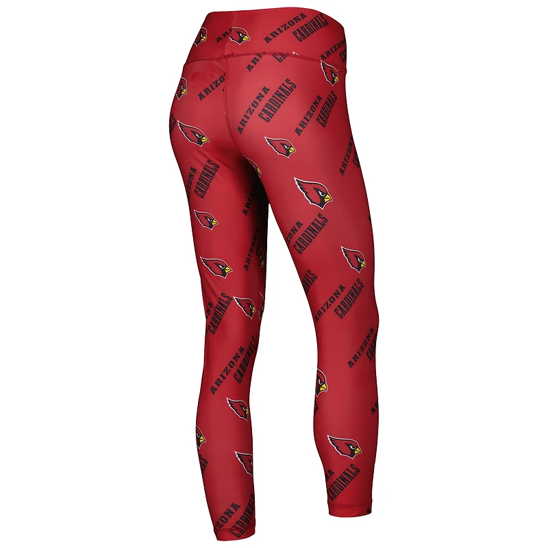 Concepts Sport Cardinal Arizona Cardinals Breakthrough Allover Print Lounge Legging pour femme