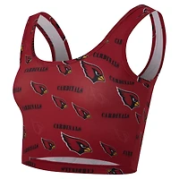 Women's Concepts Sport Cardinal Arizona Cardinals Mosaic Allover Print Bralette