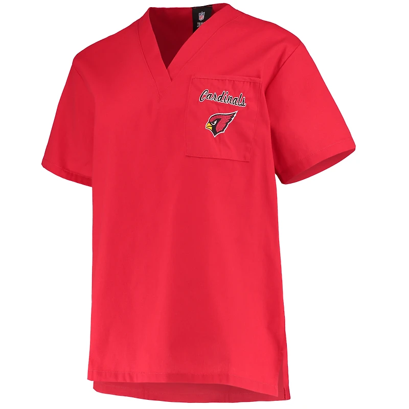 Haut d'uniforme médical Concepts Sport Cardinal Arizona Cardinals pour femme