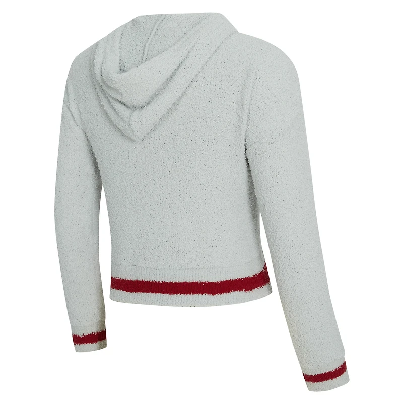 Ensemble sweat à capuche et short manches longues Whitley gris Arizona Cardinals pour femme Concepts Sport