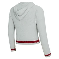 Ensemble sweat à capuche et short manches longues Whitley gris Arizona Cardinals pour femme Concepts Sport