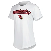 Ensemble de nuit Concepts Sport blanc/anthracite pour femme, haut et leggings Sonata des Cardinals l'Arizona