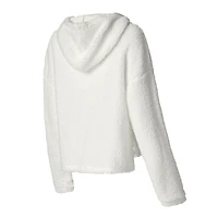 Women's Concepts Sport  White Arizona Cardinals Fluffy Pullover Sweatshirt & Shorts Sleep Set