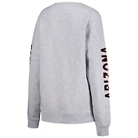 Sweat-shirt à logo pailleté Cuce Heather Grey Arizona Cardinals pour femmes