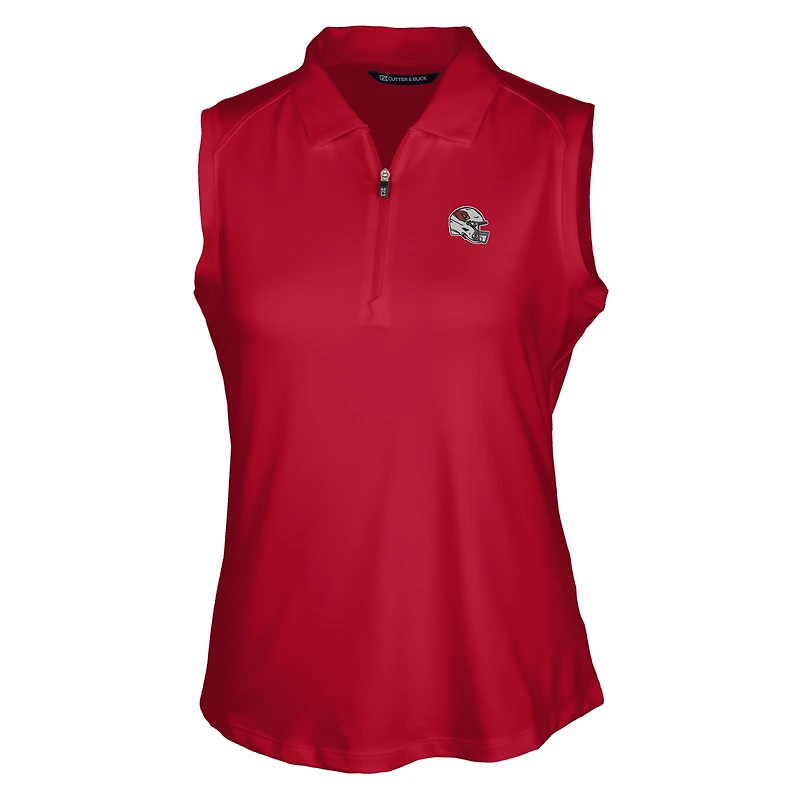 Polo sans manches extensible DryTec Forge pour femme avec logo casque des Cardinals de l'Arizona, Cutter & Buck