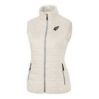 Gilet zippé Americana Rainier pour femme, blanc, des Cardinals de l'Arizona, Cutter & Buck