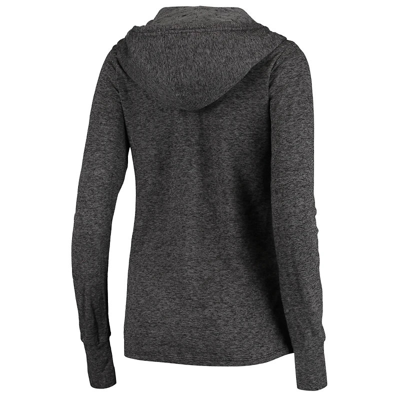 Sweat à capuche Fanatics noir pour femme, modèle Arizona Cardinals Doubleface Slub.