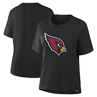 T-shirt noir Fanatics pour femmes, collection Essential Legacy des Arizona Cardinals