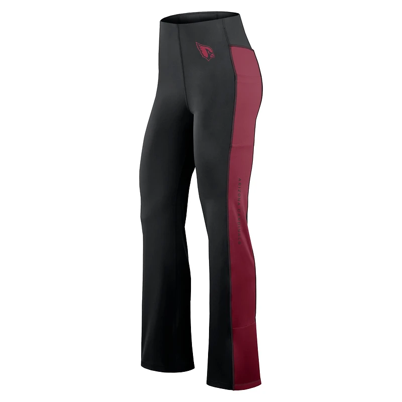 Legging évasé ajusté Studio Fanatics pour femmes, noir