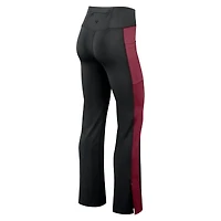 Legging évasé ajusté Studio Fanatics pour femmes, noir