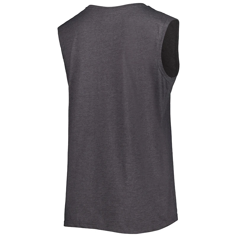 Débardeur grande taille Fanatics Heather Charcoal Arizona Cardinals pour femmes