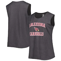 Débardeur grande taille Fanatics Heather Charcoal Arizona Cardinals pour femmes