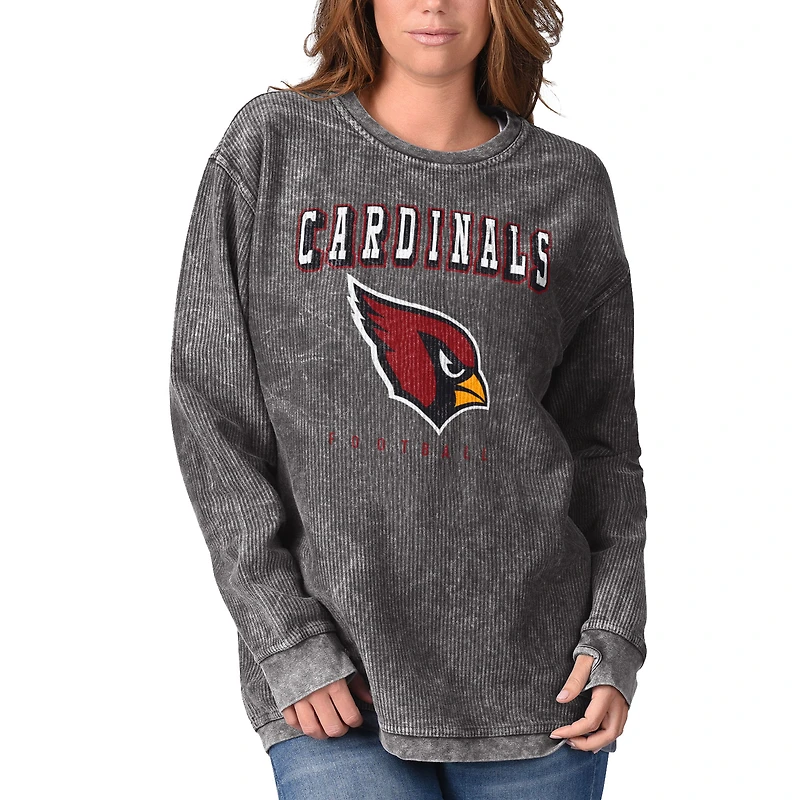 Sweat-shirt G-III 4Her by Carl Banks noir pour femme avec cordon confortable Arizona Cardinals