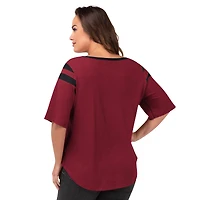 T-shirt Linebacker G-III 4Her by Carl Banks Cardinal Arizona Cardinals pour femme