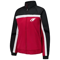 Veste de survêtement d'après-match entièrement zippée G-III 4Her par Carl Banks pour femme des Cardinals l'Arizona