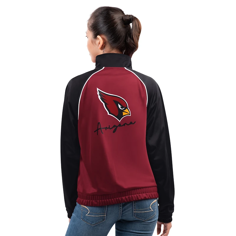 Veste de survêtement zippée G-III 4Her par Carl Banks pour femme, édition Replay des Cardinals l'Arizona