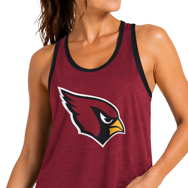 Women's G-III 4Her by Carl Banks Cardinal Arizona Cardinals Tater II Racerback Tank Top