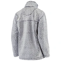Veste pull-over à fermeture éclair quart de zip en sherpa gris Arizona Cardinals G-III 4Her par Carl Banks pour femme