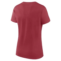 T-shirt Lean pour femme avec logo athlétique Cardinal Arizona Cardinals