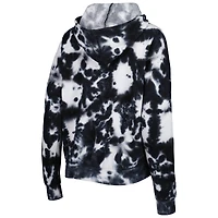 Women's New Era Black Arizona Cardinals Cloud Dye Fleece Pullover Hoodie