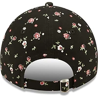 Women's New Era Black Arizona Cardinals Logo Floral 9TWENTY - Adjustable Hat