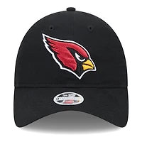 Casquette ajustable Main Core Classic 2.0 9TWENTY noire New Era pour femme des Arizona Cardinals