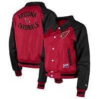 Veste à boutons-pression intégrale Cardinal Arizona Cardinals Coaches New Era pour femme