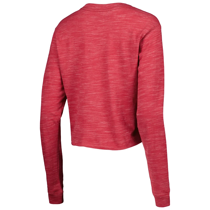 T-shirt court à manches longues Cardinal Arizona Cardinals New Era pour femme