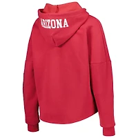 Sweat à capuche manches métallisées Cardinal Arizona Cardinals New Era pour femme