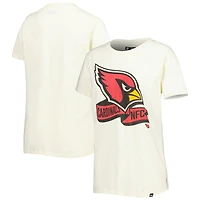 T-shirt New Era crème pour femme Arizona Cardinals Chrome Sideline