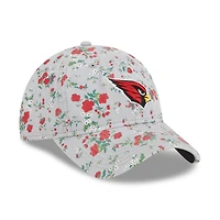 Women's New Era Gray Arizona Cardinals Bouquet 9TWENTY Adjustable Hat