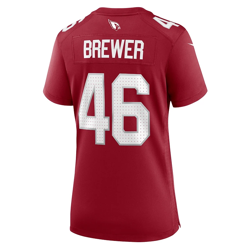 Women's Nike Aaron Brewer  Cardinal Arizona Cardinals Game Jersey