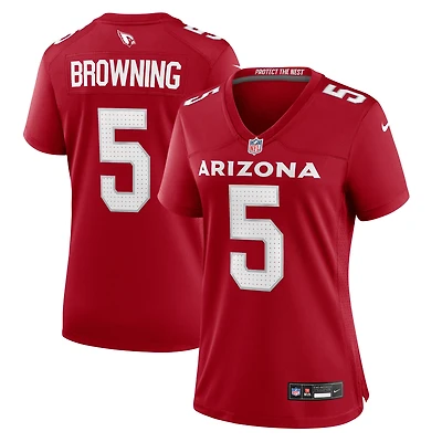 Women's Nike Baron Browning  Cardinal Arizona Cardinals Team Game Jersey