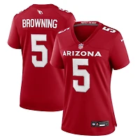 Women's Nike Baron Browning  Cardinal Arizona Cardinals Team Game Jersey