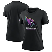 T-shirt Nike noir Arizona Cardinals 2024 NFL Crucial Catch Tri-Blend pour femme