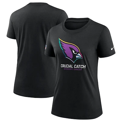 T-shirt Nike noir Arizona Cardinals 2024 NFL Crucial Catch Tri-Blend pour femme