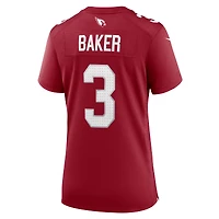 Maillot de match d'équipe Nike Budda Baker Cardinal Arizona Cardinals pour femme