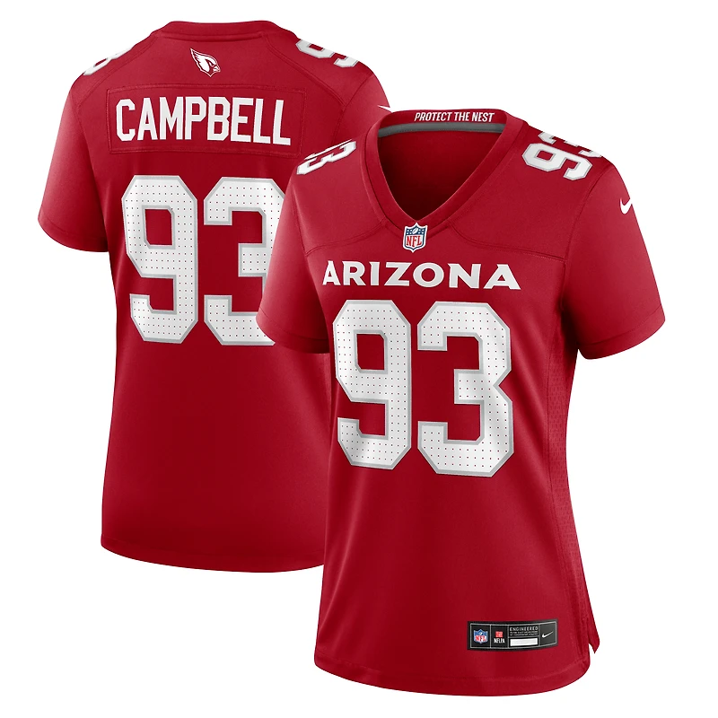 Women's Nike Calais Campbell  Cardinal Arizona Cardinals Team Game Jersey