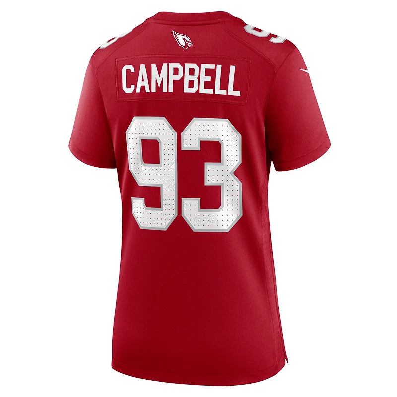 Maillot de match Nike Calais Campbell Cardinal des Arizona Cardinals pour femme